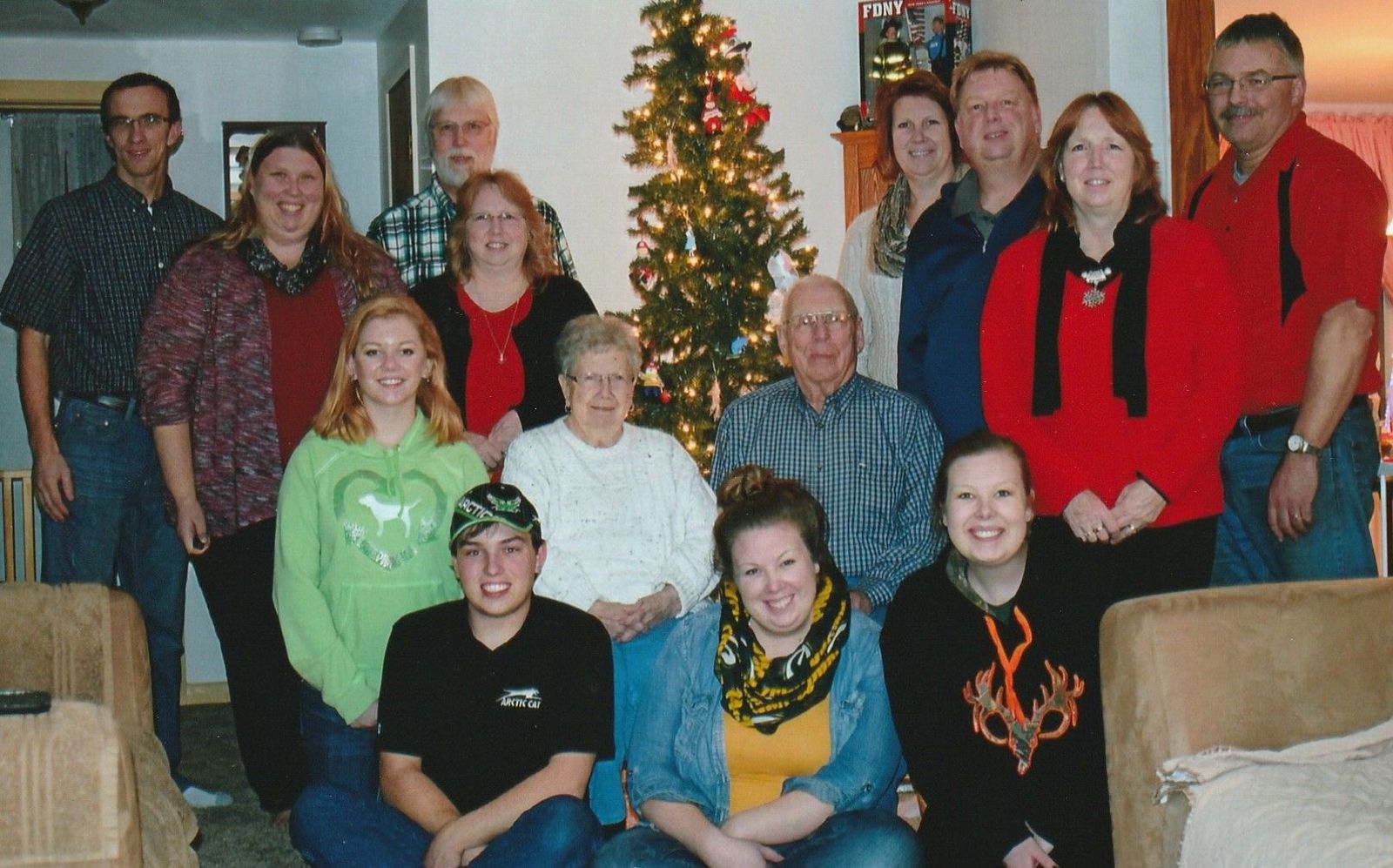 Krista's family at Christmas. We celebrate on Christmas Eve.