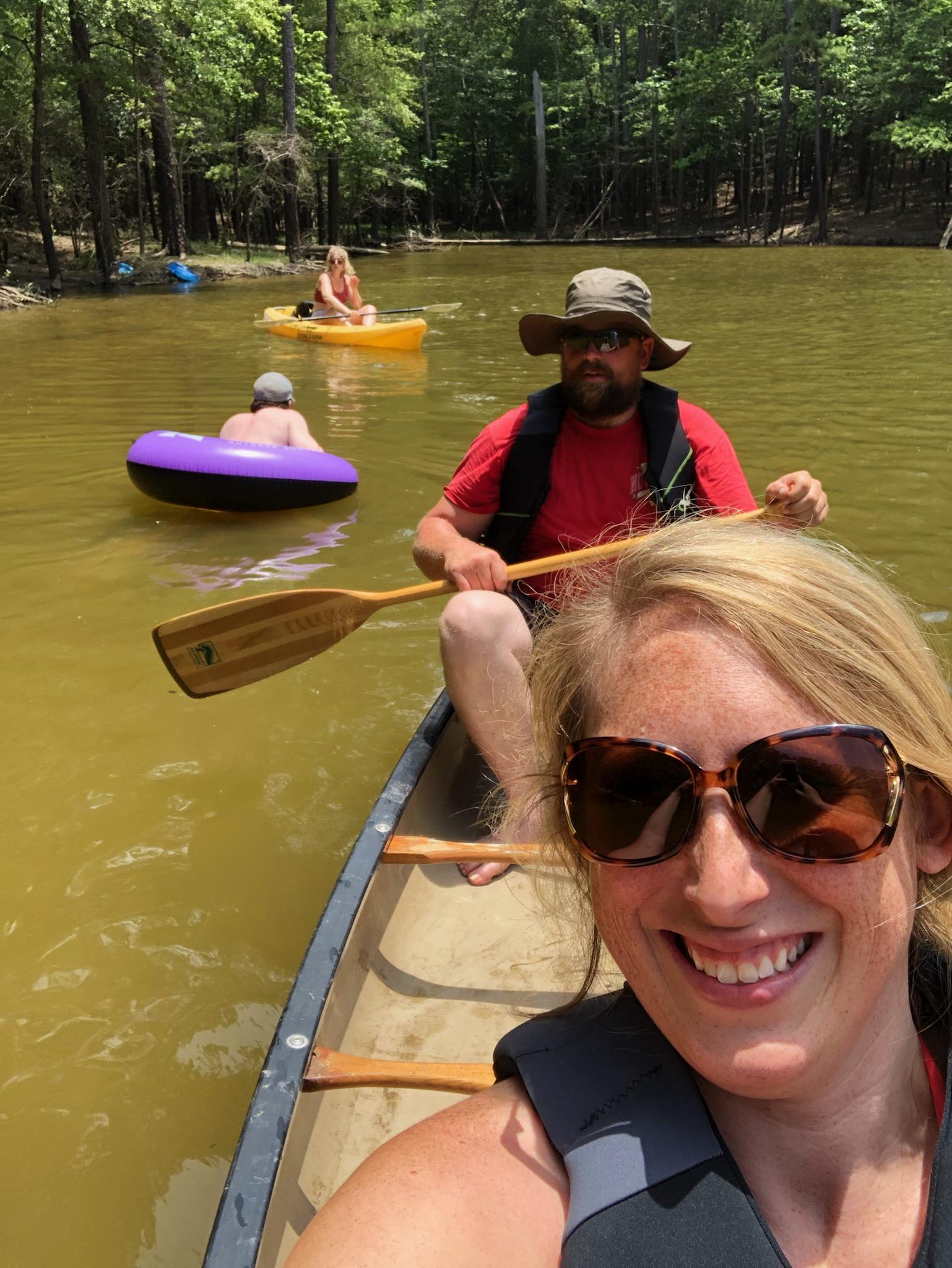 Cory and Ashley enjoy kayaking